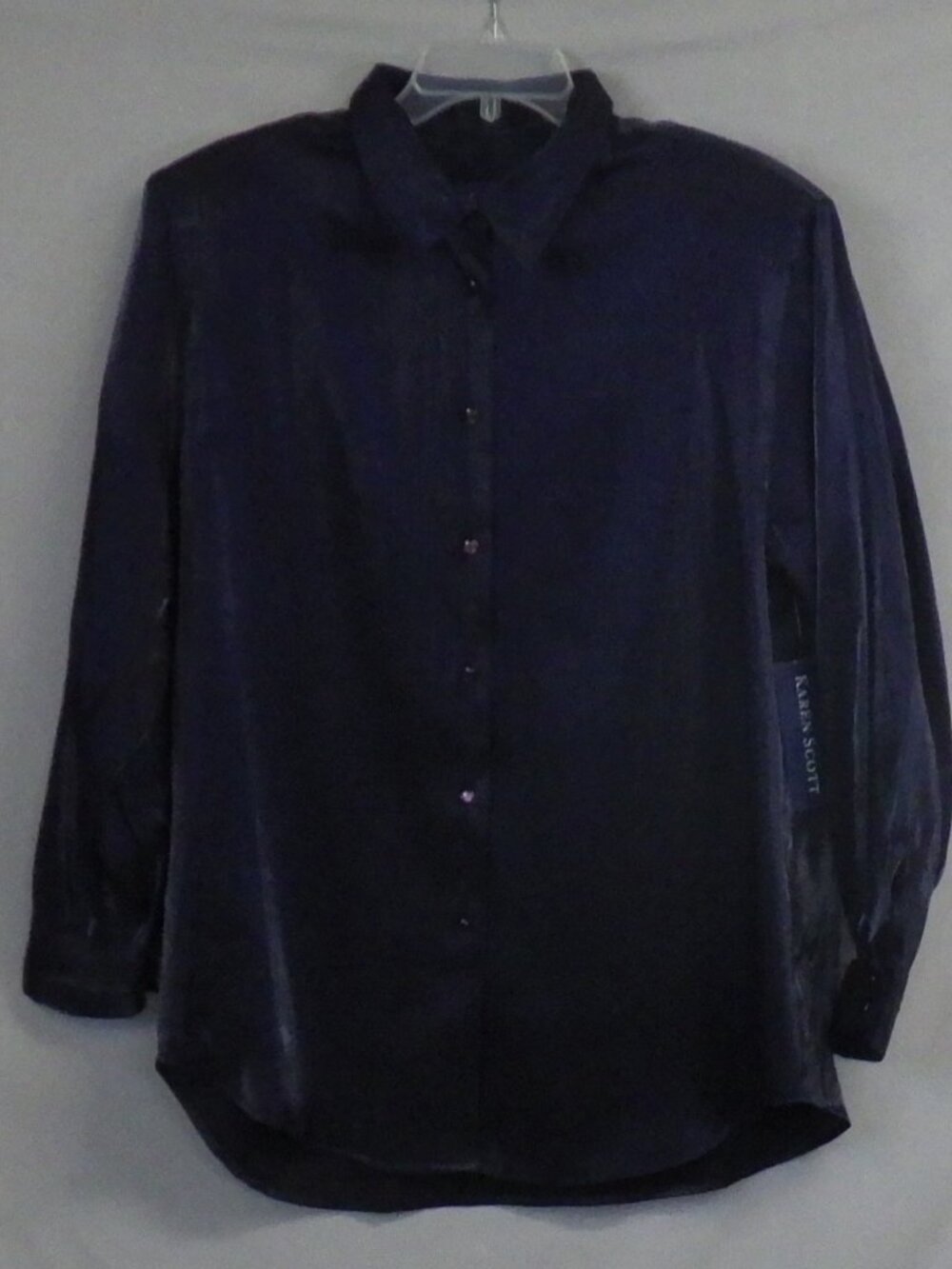 Karen Scott Vintage 90's Long Sleeve Button Down Blouse NWT